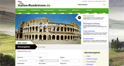 Desktop Screenshot of italien-rundreisen.de