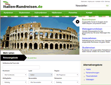 Tablet Screenshot of italien-rundreisen.de